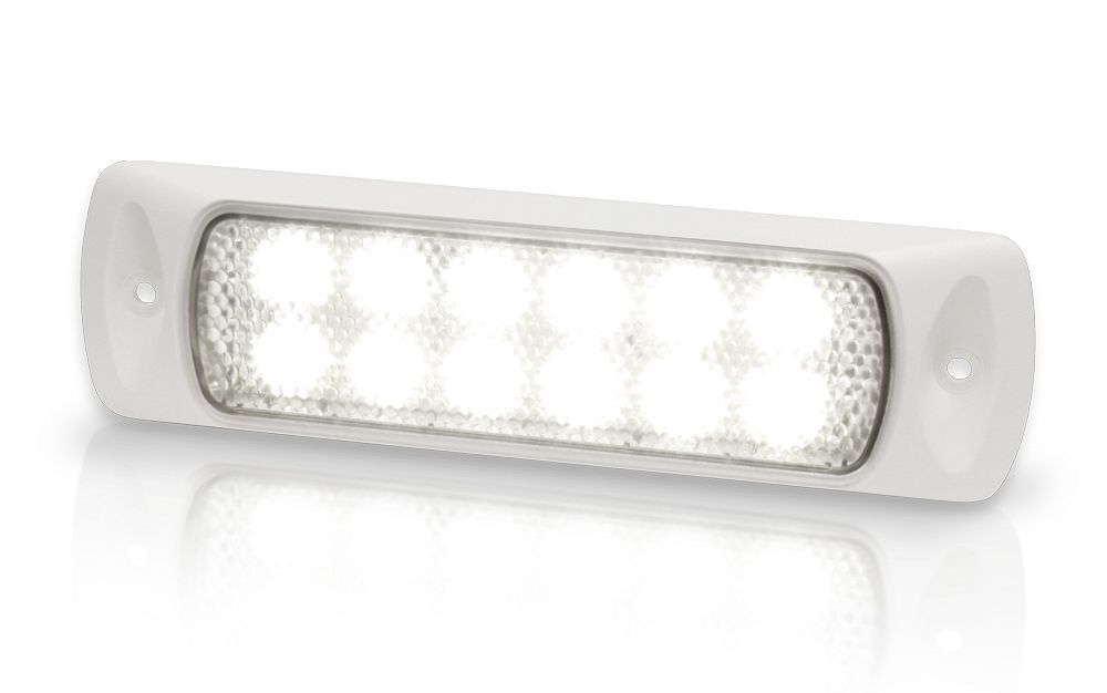 Werklamp - Hella Marine Sea Hawk LED - Witte Behuizing - Gespreid Licht - Inbouw