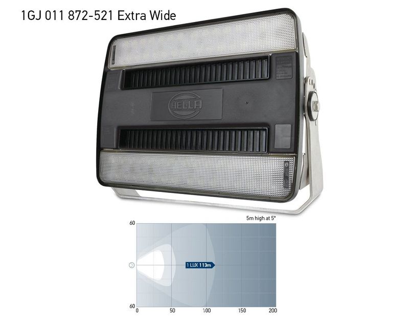 Extra Grote Werklamp - Hella Marine Hypalume 24/48V - Extra Wide