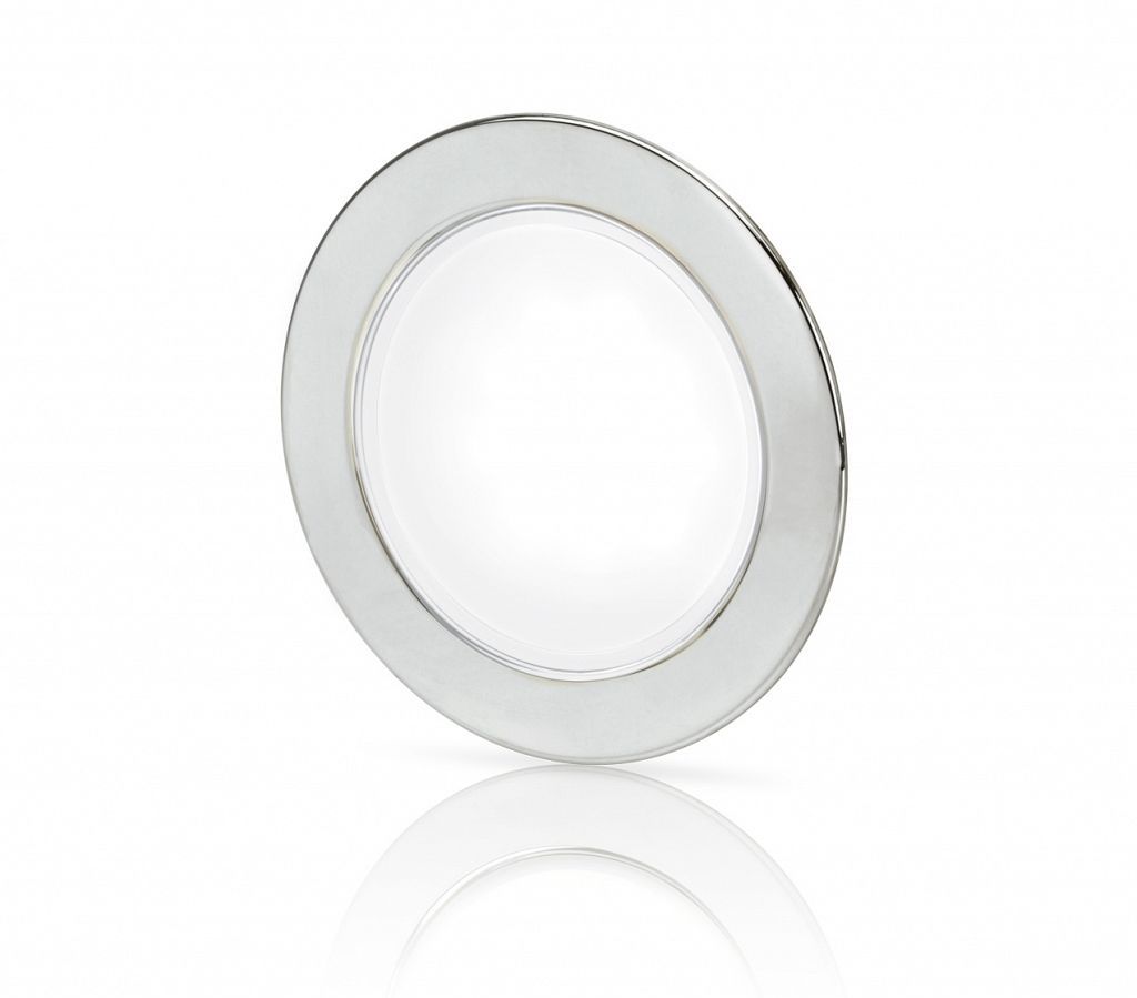 Ronde Inbouwspot Diameter 95 mm - Hella Marine EuroLED 9-33 Volt - Wit Licht - RVS Behuizing - Veerclipmontage