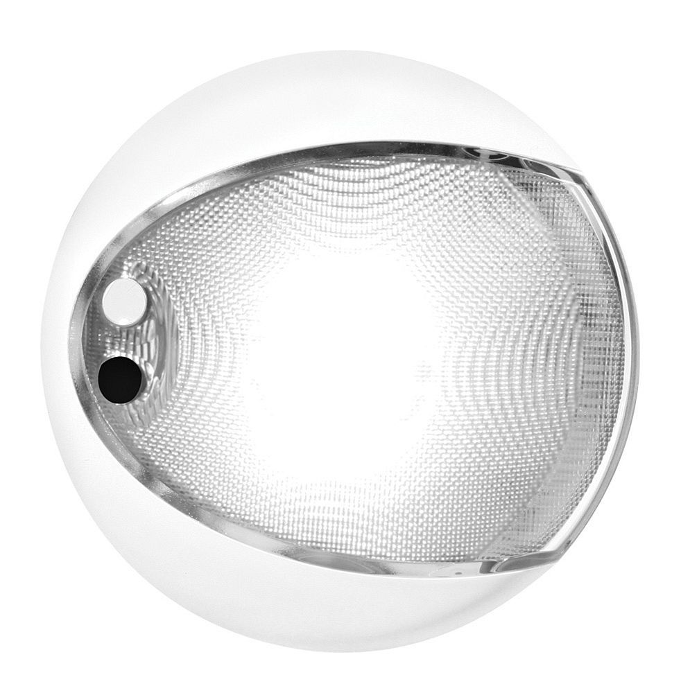 Ronde Wandlamp - Hella Marine EuroLED 130 Touch - Witte Behuizing - Wit Licht
