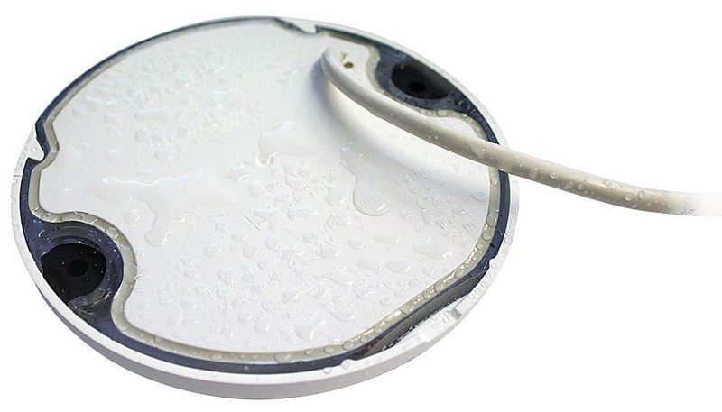 Ronde Wandlamp - Hella Marine EuroLED 130 Touch - Zwarte Behuizing - Wit Blauw Licht