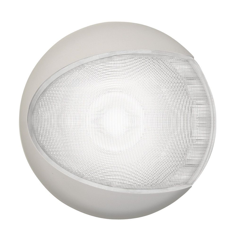 Ronde Wandlamp - Hella Marine EuroLED 130 - Witte Behuizing - Wit Licht