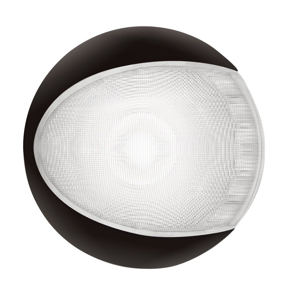 Ronde Wandlamp - Hella Marine EuroLED 130 - Zwarte Behuizing - Wit Licht