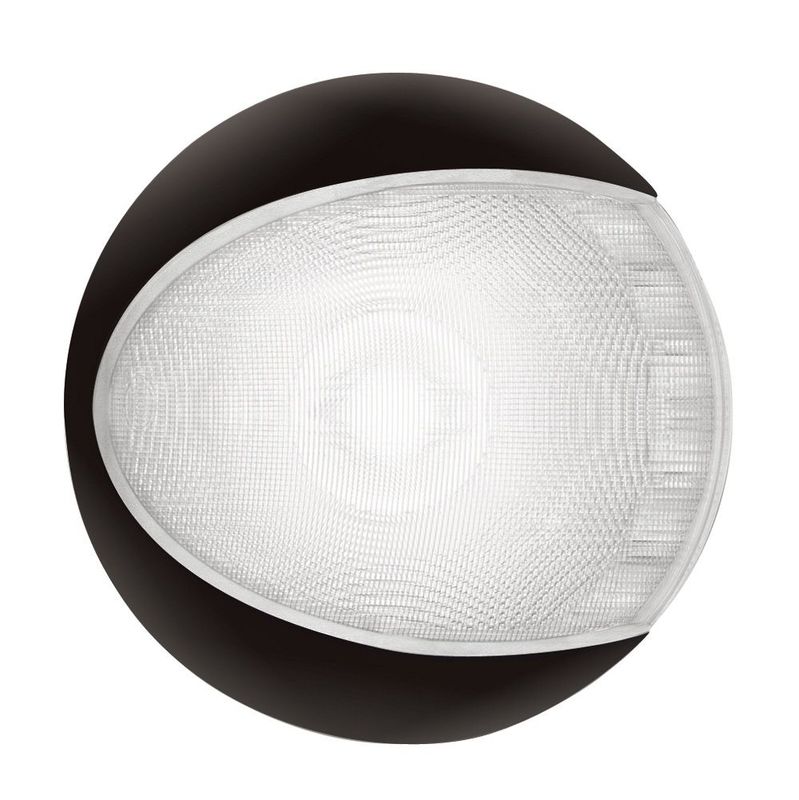 Ronde Wandlamp - Hella Marine EuroLED 130 - Zwarte Behuizing - Wit Licht