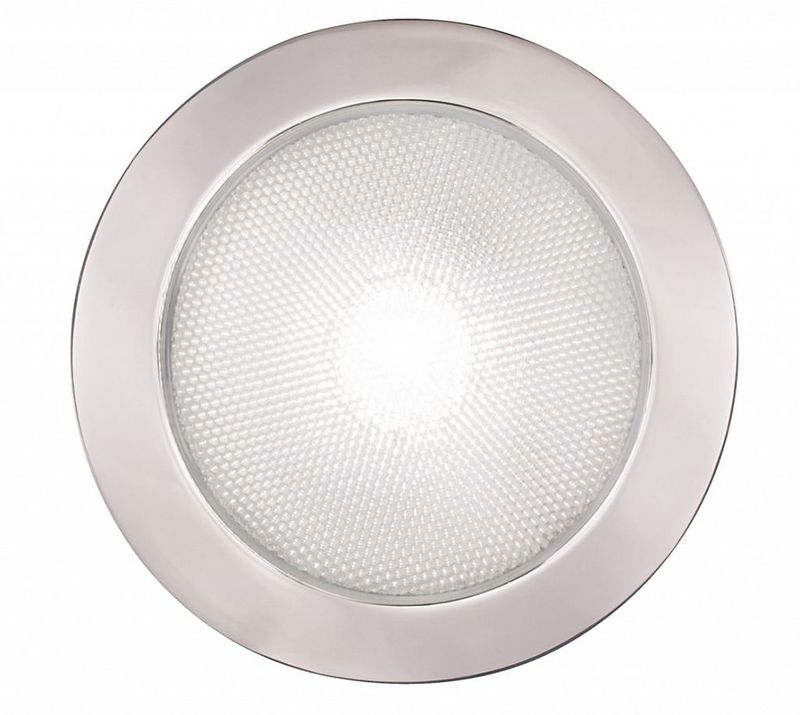 Ronde Inbouwspot Diameter 150 mm - Hella Marine EuroLED 9-33 Volt - Wit Licht - RVS Behuizing