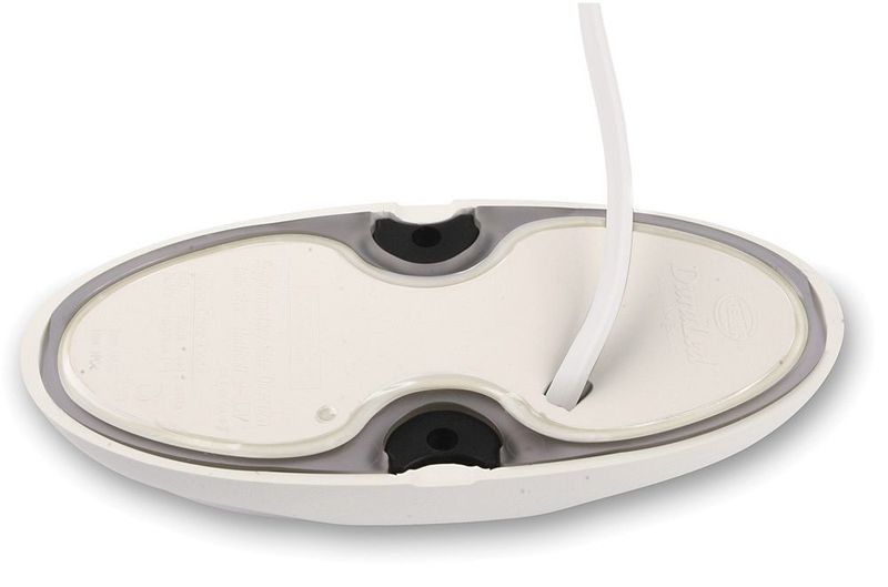 Ovale Wandlamp - Hella Marine DuraLED 12 LED - Witte Behuizing - Wit Licht