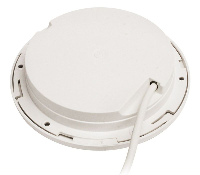 Ronde Inbouwspot Diameter 150 mm - Hella Marine Touch EuroLED 9-33 Volt - Warm Wit Licht - Witte Kunststof Behuizing