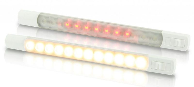 Led Strip Lamp - Hella Marine Ledstrip 12 Volt - Warm Wit Rood Licht - Waterdichte Schakelaar