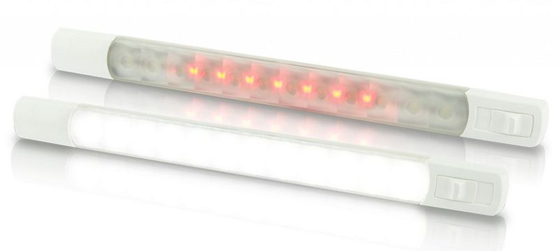 Led Strip Lamp - Hella Marine Ledstrip 24 Volt - Wit Rood Licht - Waterdichte Schakelaar