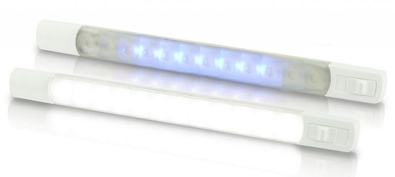 Led Strip Lamp - Hella Marine Ledstrip 12 Volt - Wit Blauw Licht - Waterdichte Schakelaar