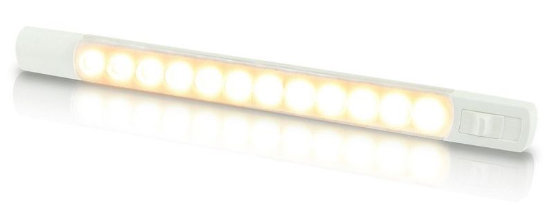 Led Strip Lamp - Hella Marine Ledstrip 24 Volt - Warm Wit Blauw Licht - Waterdichte Schakelaar