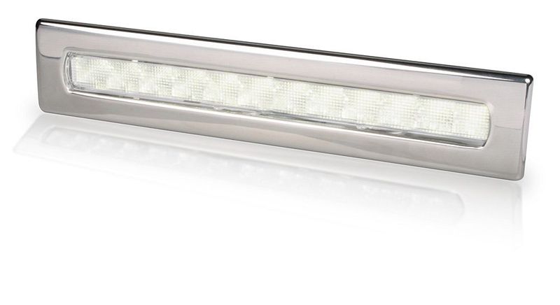 Led Strip Lamp - Hella Marine Weiheke Ledstrip 12 Volt - Wit Licht - RVS Rand
