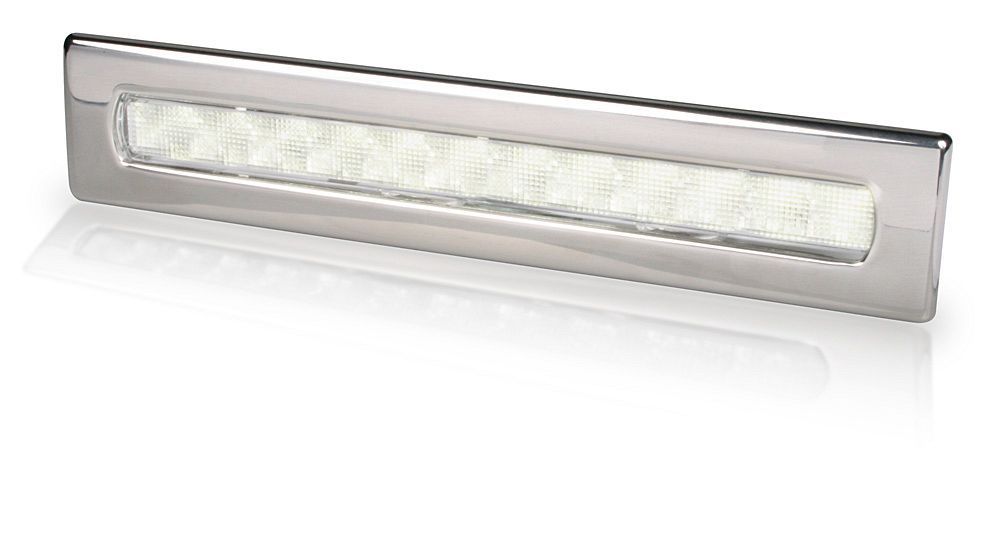 Led Strip Lamp - Hella Marine Weiheke Ledstrip 24 Volt - Wit Licht - RVS Rand
