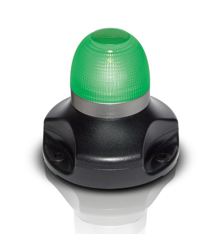Knipperlicht Flitslamp Signaallamp - Hella Marine 360° Multi-flash - Groen Licht
