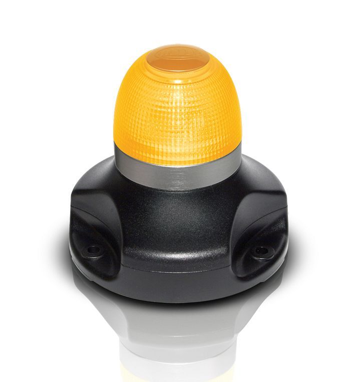 Knipperlicht Flitslamp Signaallamp - Hella Marine 360° Multi-flash - Oranje Licht