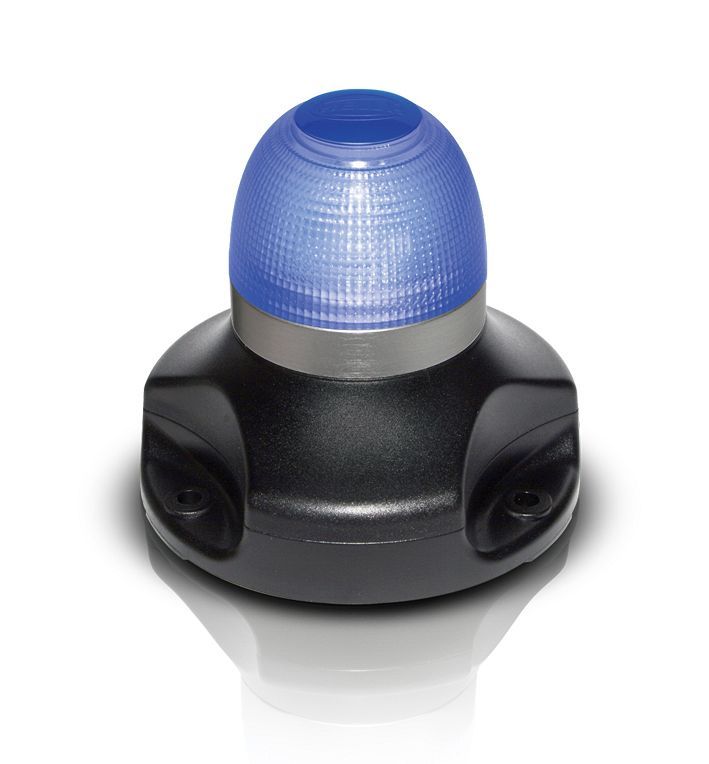 Knipperlicht Flitslamp Signaallamp - Hella Marine 360° Multi-flash - Blauw Licht