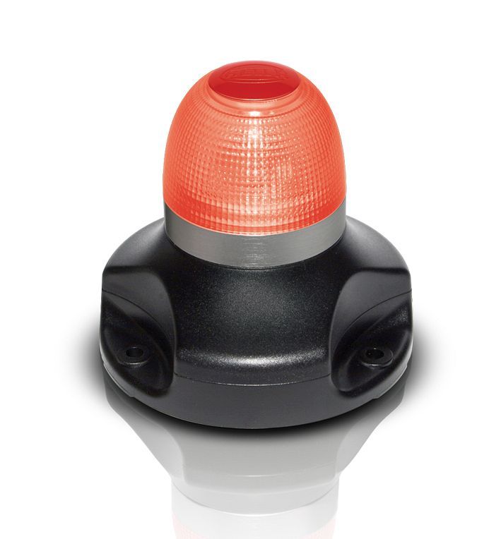 Knipperlicht Flitslamp Signaallamp - Hella Marine 360° Multi-flash - Rood Licht