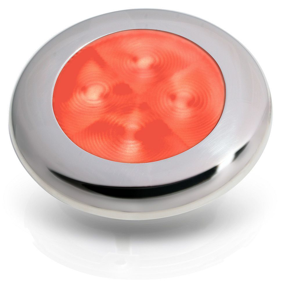 Ronde Sfeerlamp - Hella Marine - 24 Volt - Blauw Licht - RVS Behuizing Ronde Sfeerlamp - Hella Marine - 24 Volt - Blauw Licht - RVS Behuizing