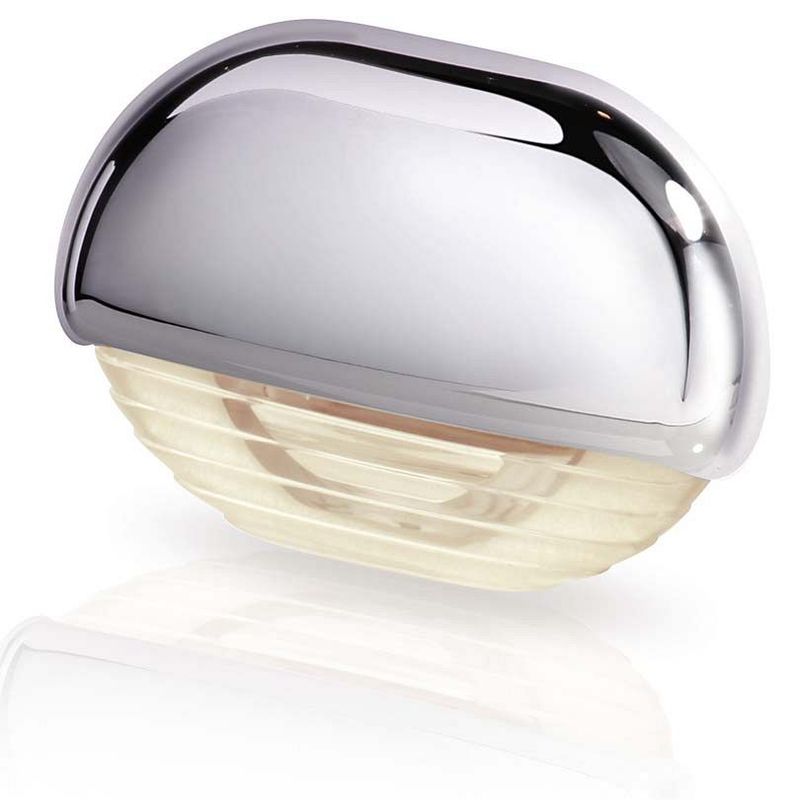 Trapverlichting - Hella Marine Courtesy - Warm Wit Licht- Chrome Kunststof Behuizing