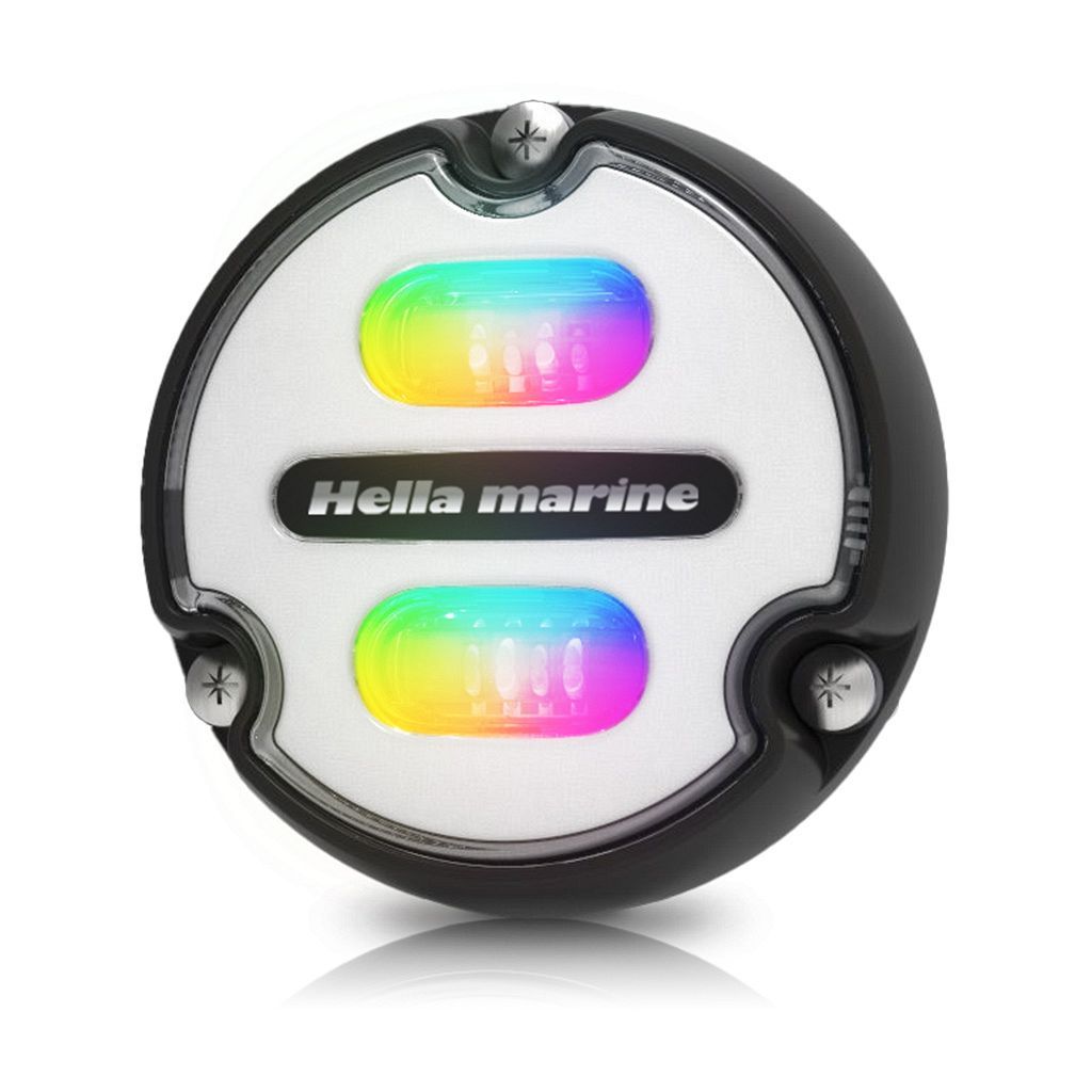 Onderwaterlamp - Hella Marine APELO A1 - RGB - Witte Lens - Kunststof Behuizing