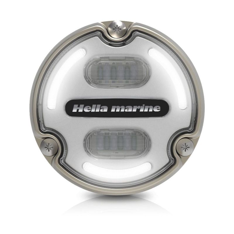 Onderwaterlamp - Hella Marine APELO A2 - RGB - Witte Lens - Bronzen Behuizing
