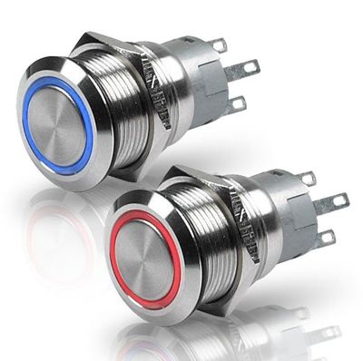 RVS Schakelaars Met Led Verlichting