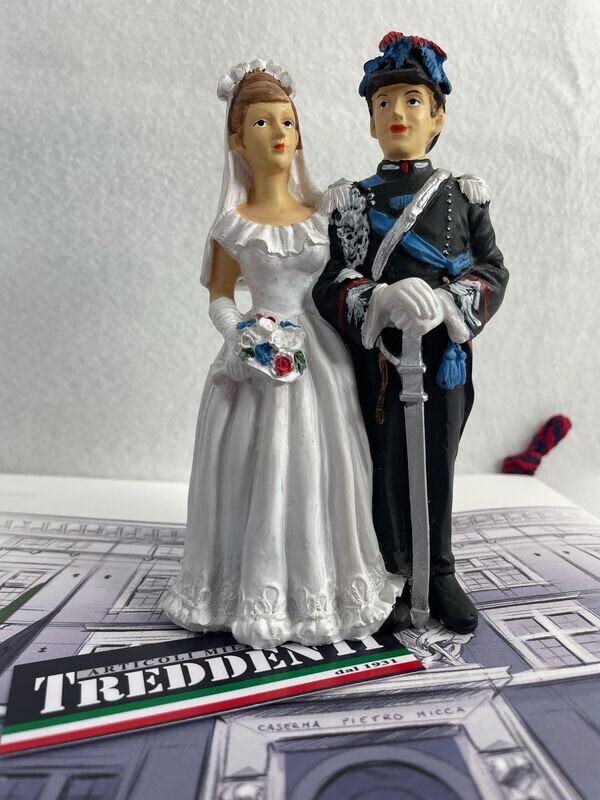 Statuina sposi Carabinieri Ufficiali