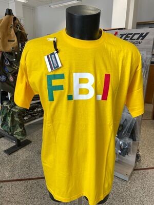 T-shirt unisex gialla F.B.I