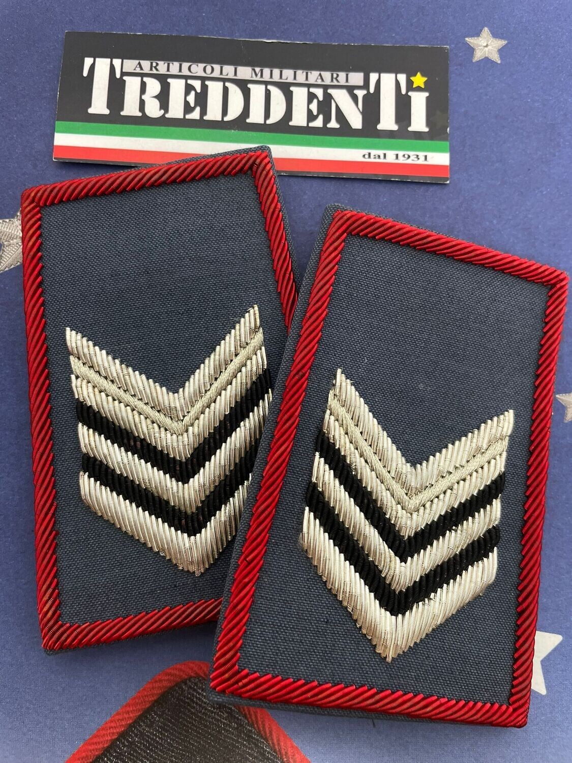 Tubolari Ricamati Estivi Brigadiere Senza Fiamma