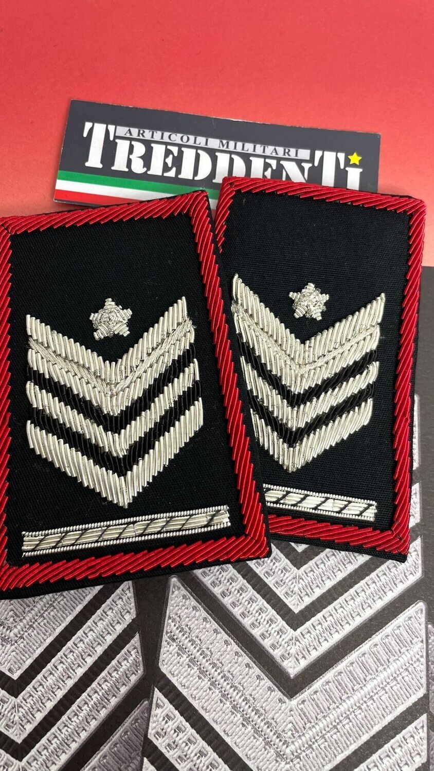 Tubolari Ricamati Invernali Brigadiere Capo QS Senza Fiamma