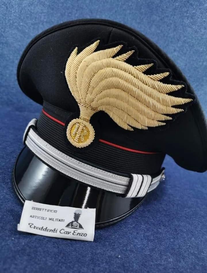 Berretto Maresciallo/Maresciallo Ordinario/Maresciallo Capo Fiamma Punte Lucide