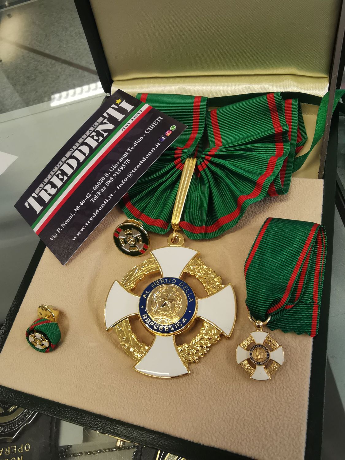 Set da Commendatore in scatola