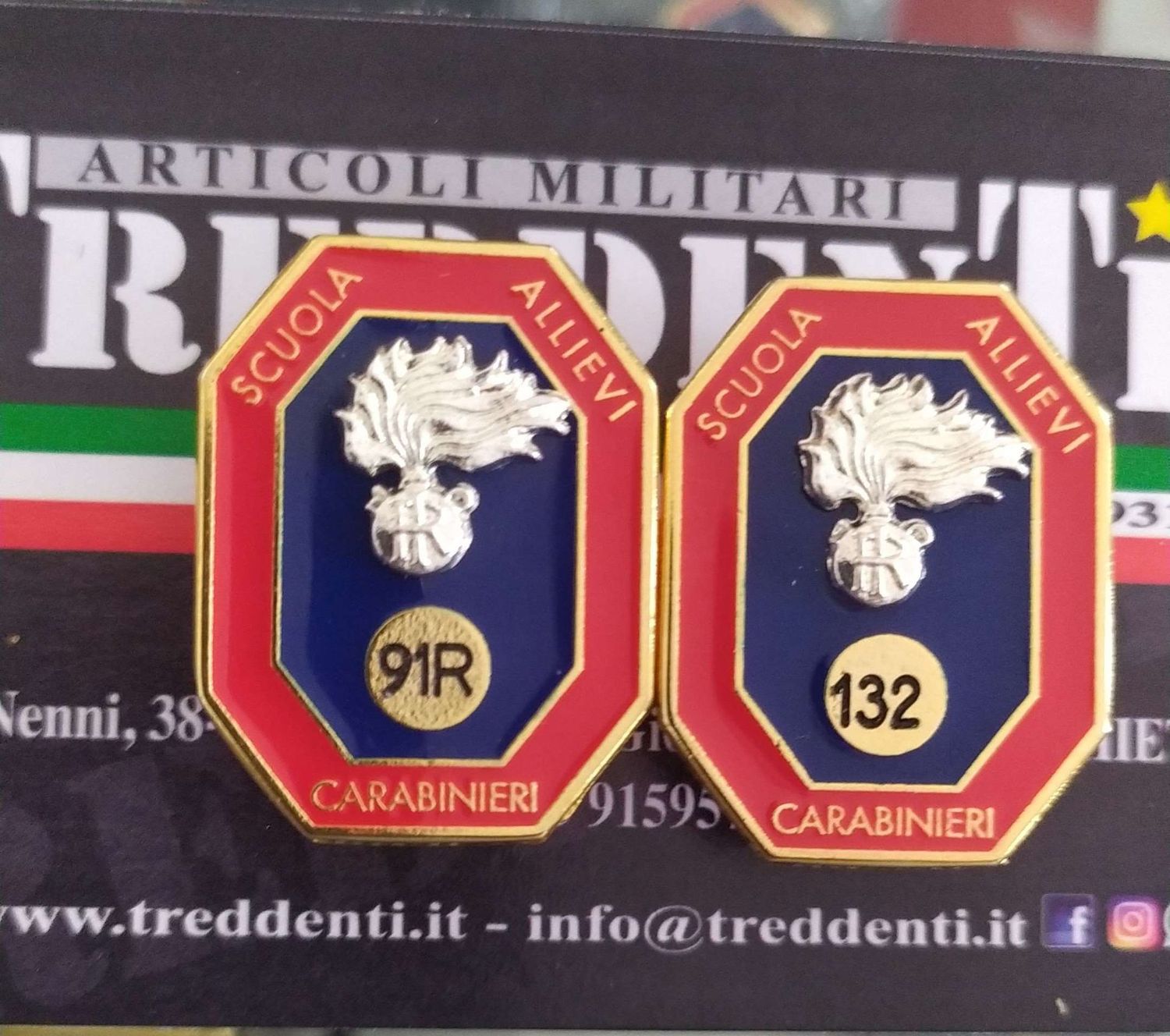 Distintivo Ricordo Scuola Allievi Carabinieri personalizzabile