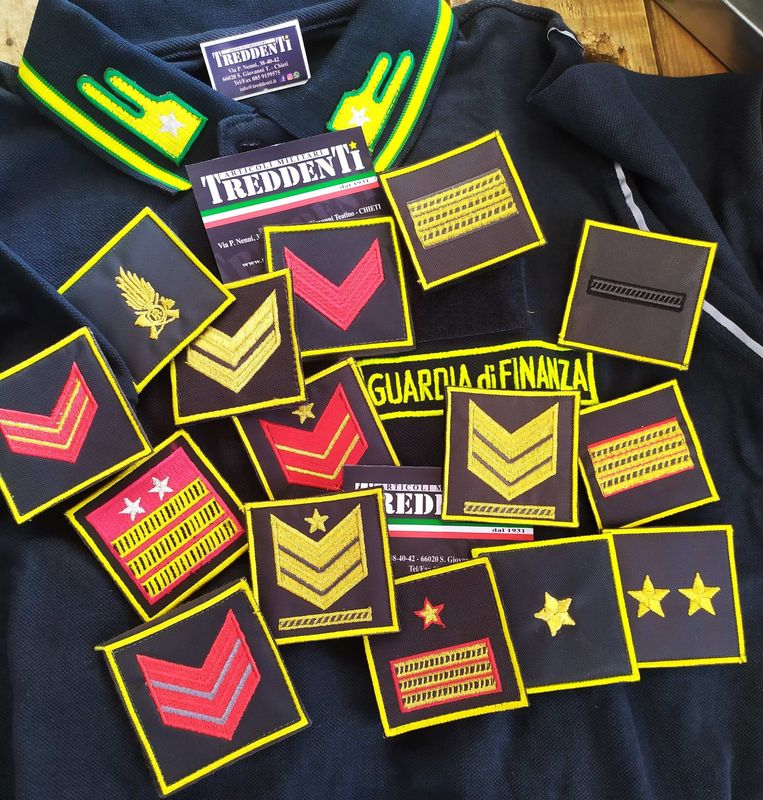 Gradi velcro ricamato Guardia di Finanza
