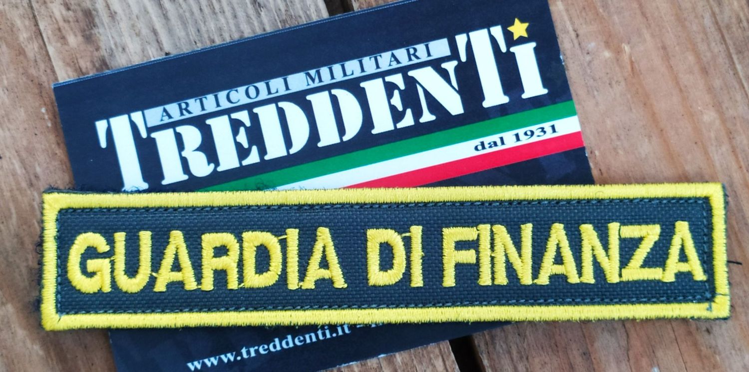 Scritta con velcro GUARDIA DI FINANZA