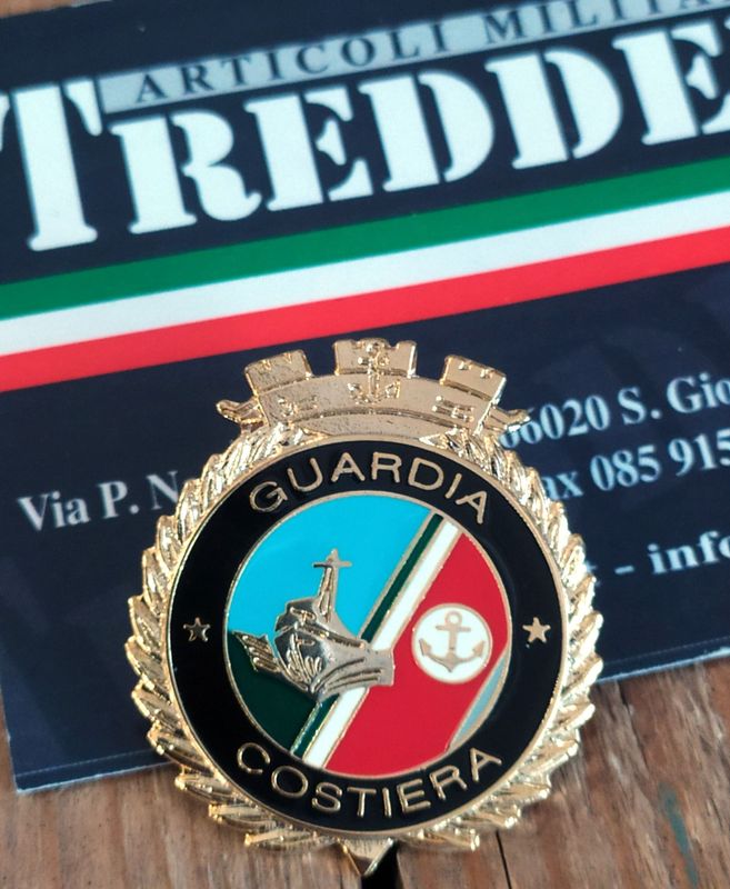 Distintivo in metallo Guardia Costiera