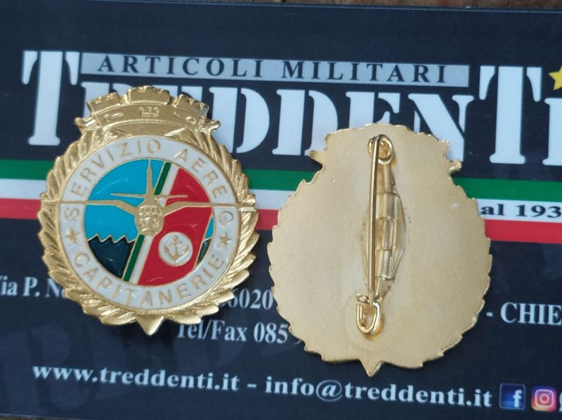 Distintivo in metallo Servizio Aereo Capitanerie