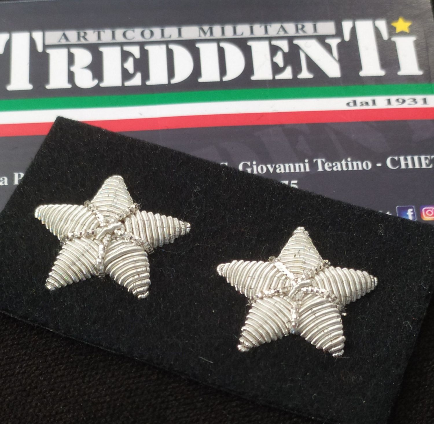 Gradi Stelle ricamate per GUS da Maresciallo