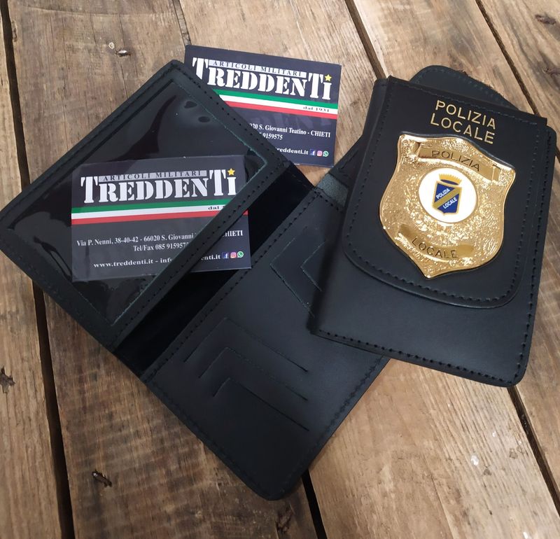 Portafoglio Polizia Locale  in pelle Vega Holster 1WD