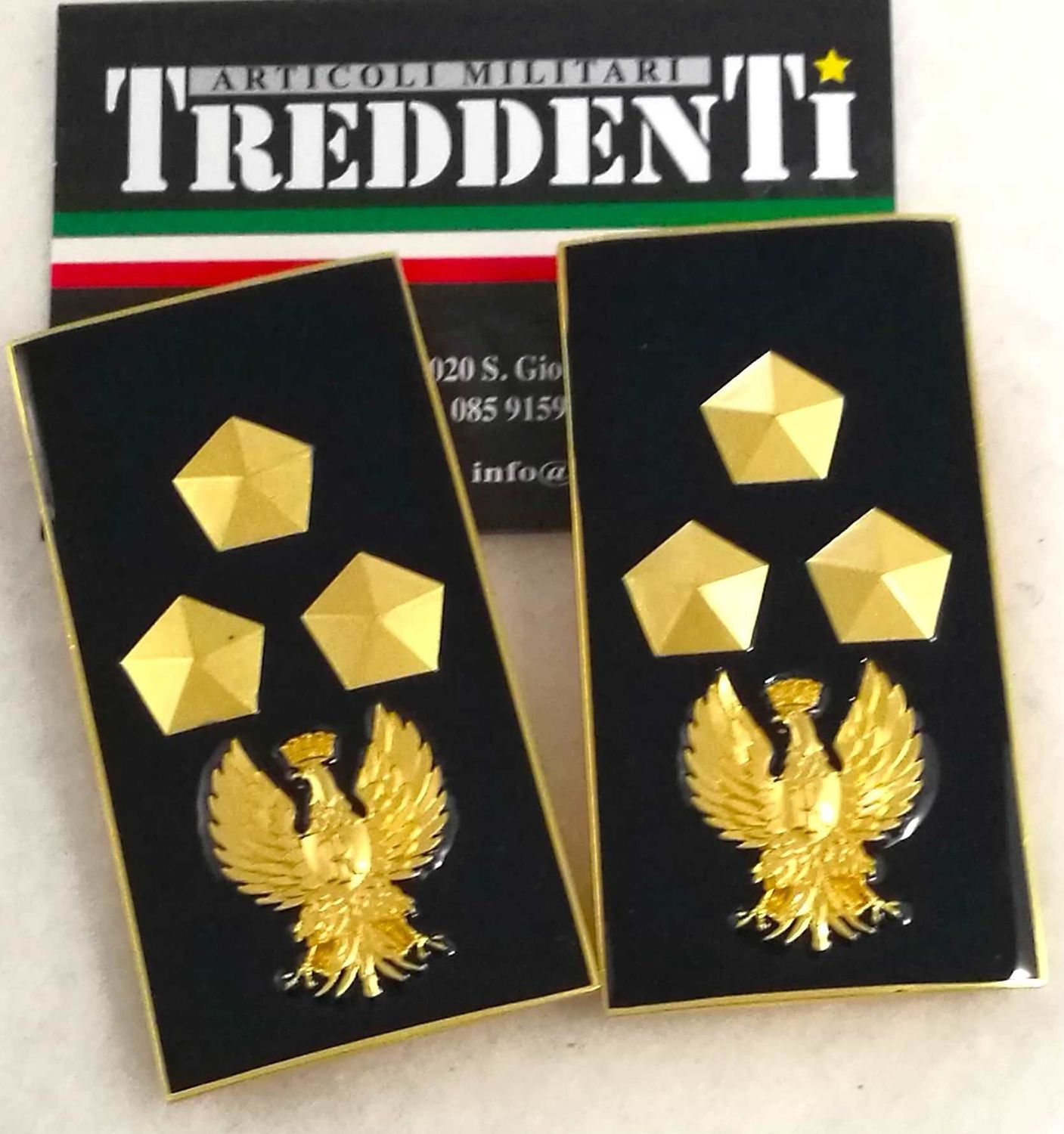 Gradi metallo Ispettore Capo Polizia di Stato PS