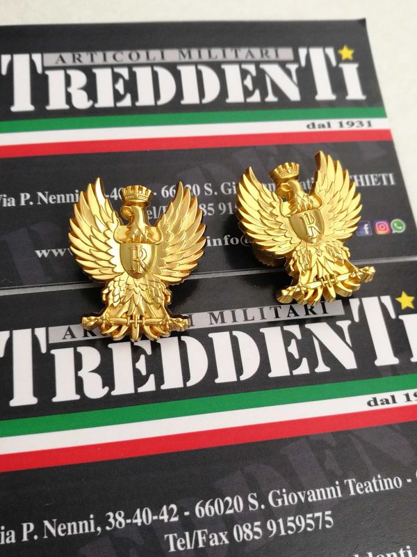 Gradi metallo Aquile colore oro Polizia di Stato PS