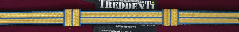 Soggolo ricamato per berretto Polizia di Stato PS qualifica Ispettore
