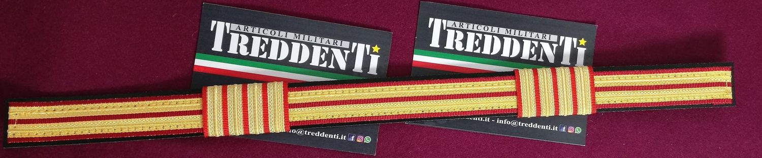 Soggolo ricamato per berretto Polizia di Stato PS qualifica Sostituto Commissario Coordinatore