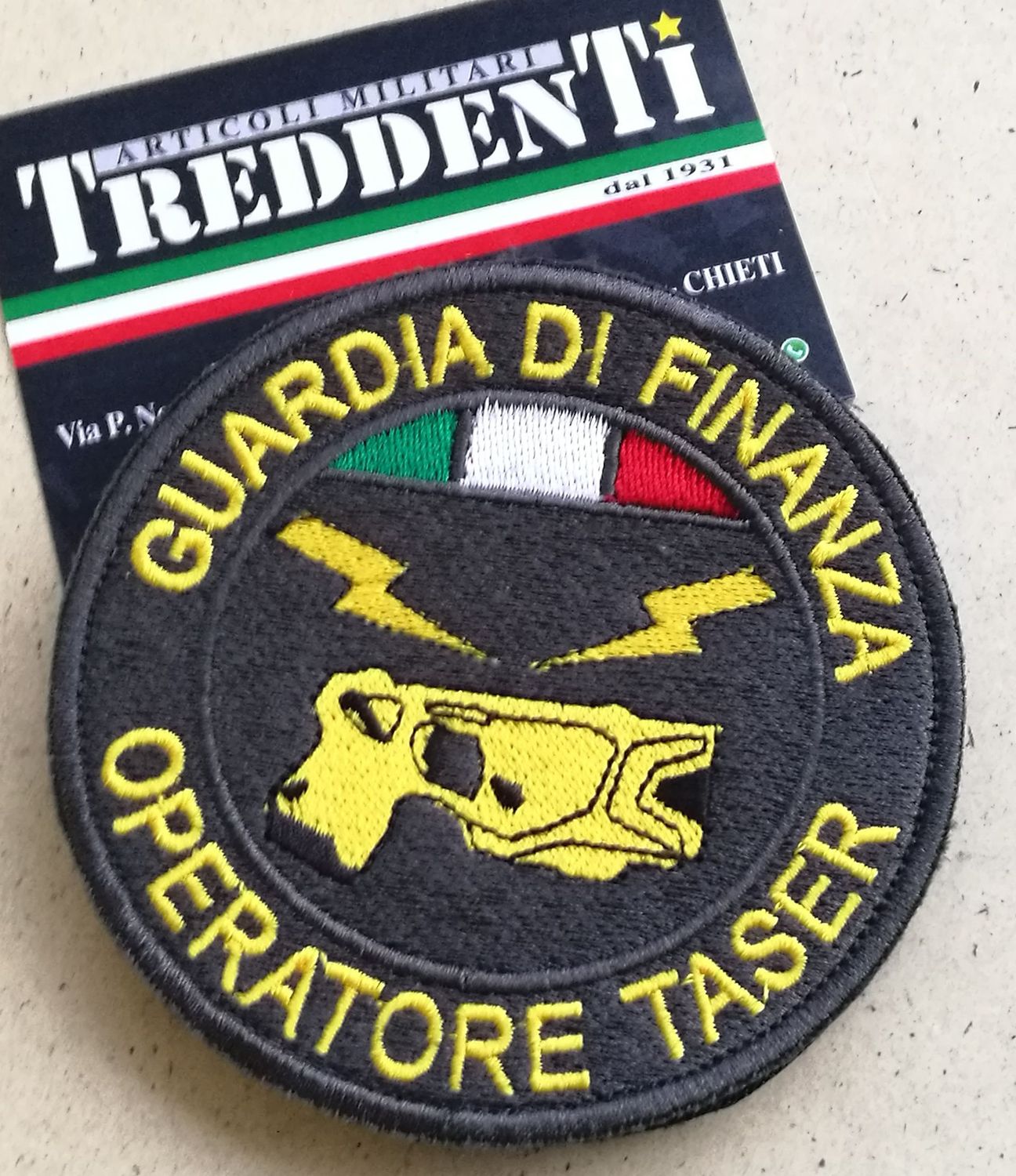 Toppa con velcro OPERATORE TASER GUARDIA DI FINANZA
