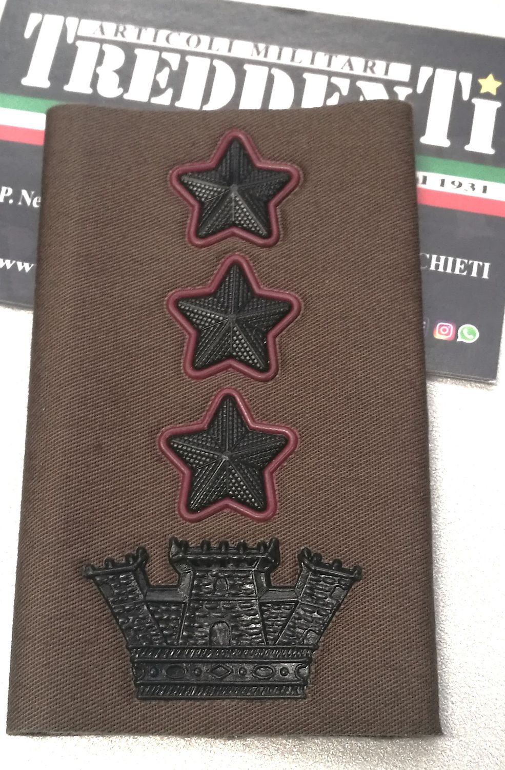 Grado tubolare per Colonnello Comandante Esercito Italiano EI.