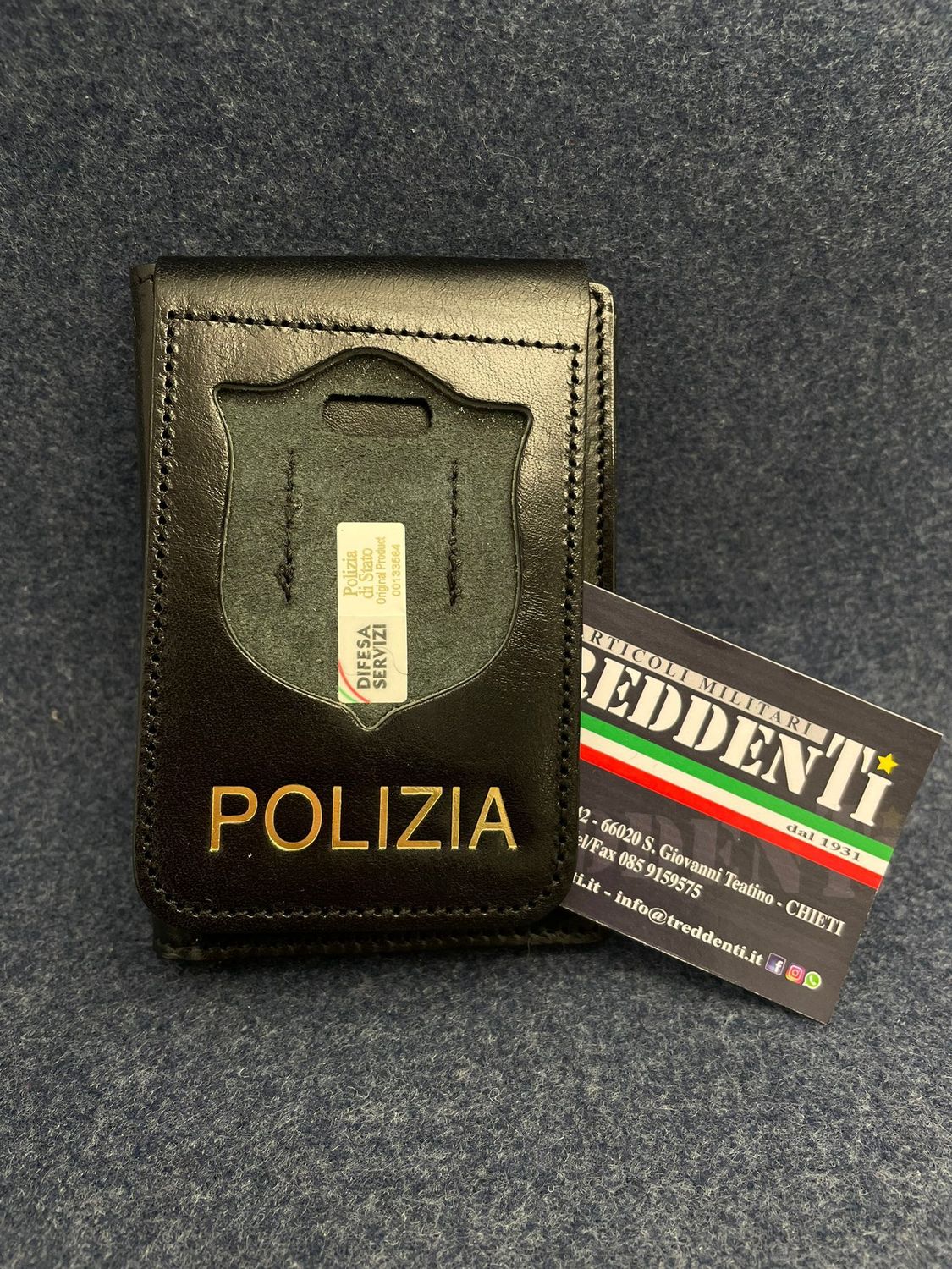 Portafoglio in pelle Polizia di Stato Ascot 600 senza placca