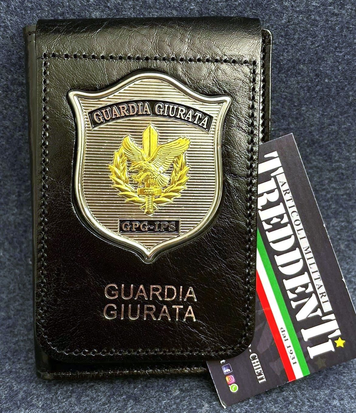 Portafoglio in pelle Guardia Giurata GPG-IPS Ascot 600