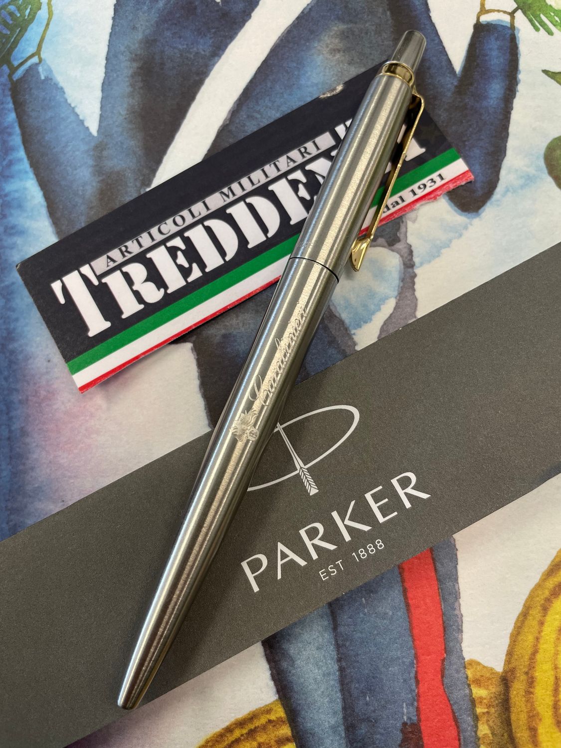 Penna Parker Carabinieri Silver Oro