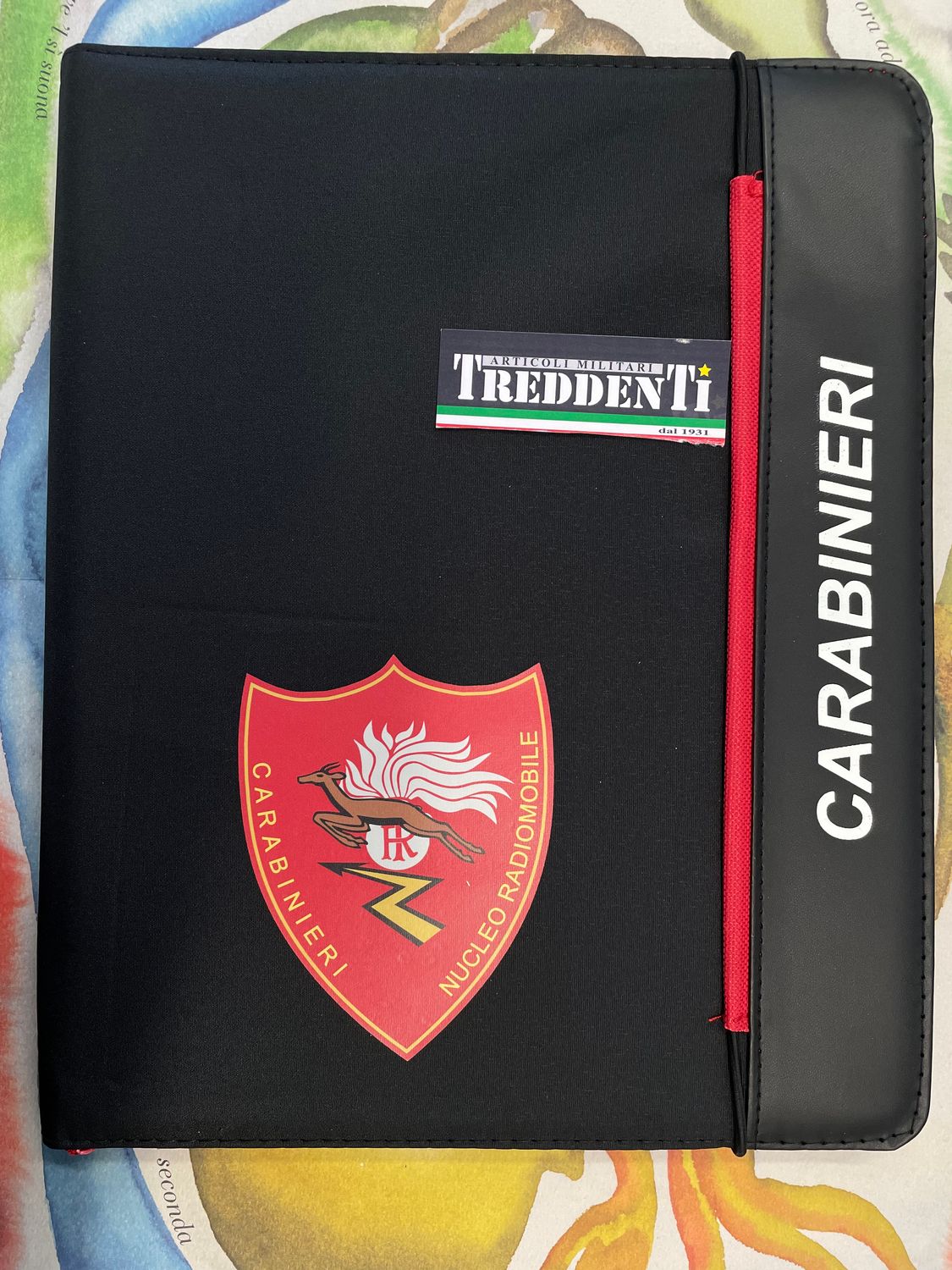 Cartellina porta blocco note logo Carabinieri Radiomobile