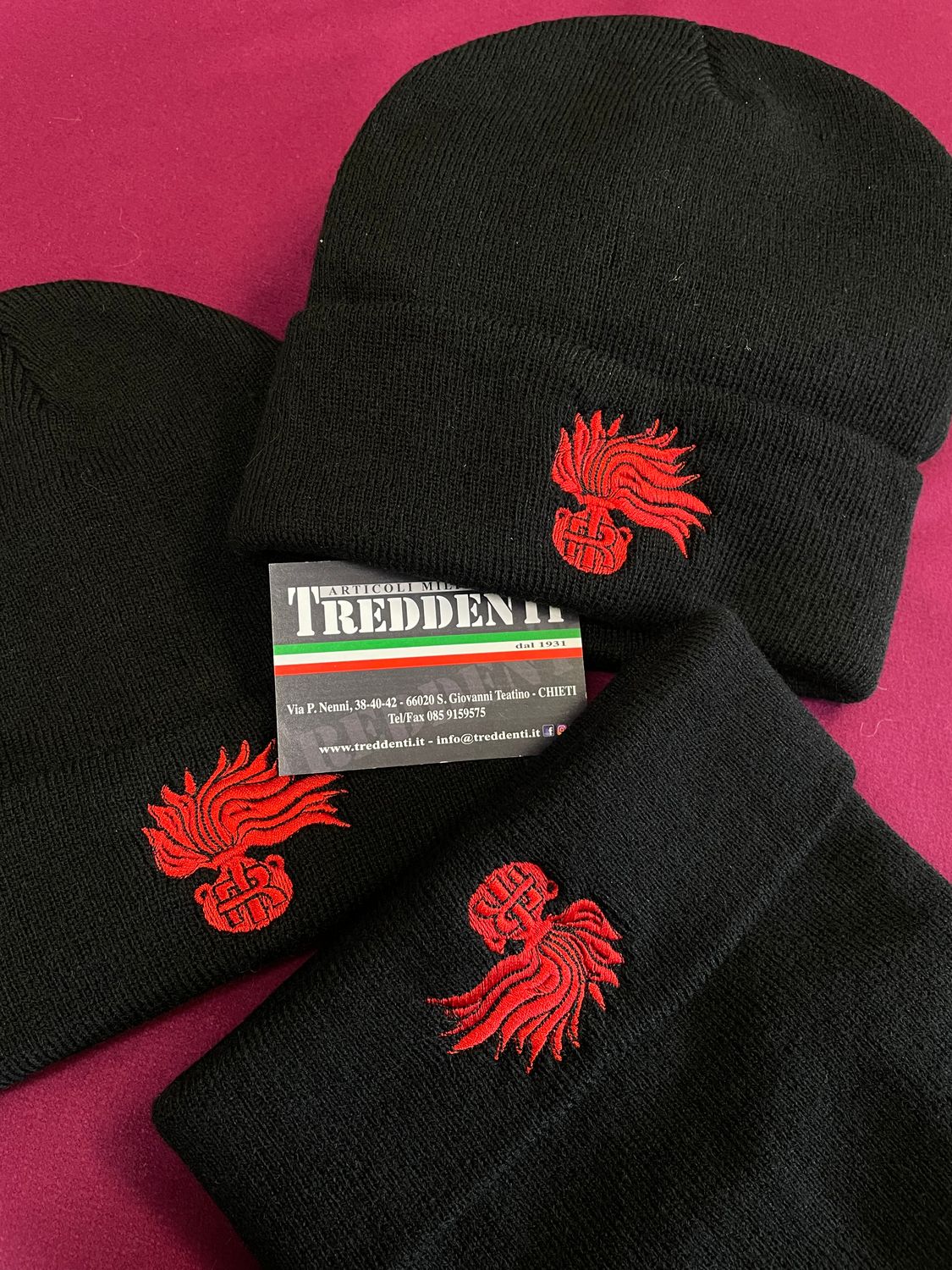 Zuccotto Cappello Berretto Carabinieri CC fiamma rossa